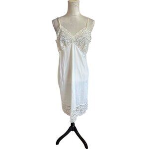 Vintage Van Raalte Babydoll Y2k Lace Slip Sheer Lingerie Chemise READ Size 40